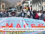 Áncash: docentes jubilados exigen reglamentación de la ley de pensiones