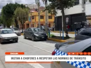 Áncash: instan a choferes a respetar las normas de tránsito