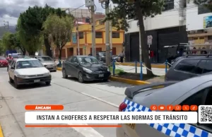 Áncash: instan a choferes a respetar las normas de tránsito