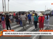 Trujillo: vecinos bloquean Vía de Evitamiento exigiendo seguridad vial
