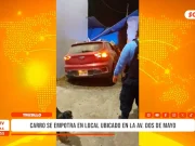 Trujillo: carro se empotra en local ubicado en av. Dos de Mayo