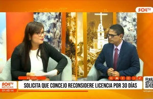 Trujillo: regidora de El Porvenir solicita que Concejo reconsidere licencia por 30 días