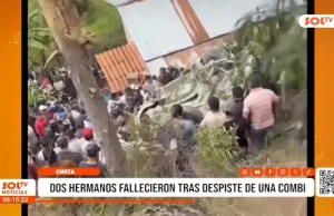 Cajamarca: dos hermanos fallecieron tras despiste de una combi
