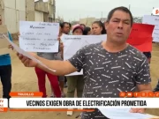 Vecinos exigen ejecución de obra de electrificación prometida en Víctor Larco