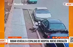 Trujillo: Delincuente robó auto en un minuto a espaldas del Hospital Nuevo Jerusalén