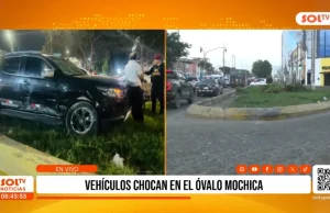 Trujillo: Accidente en óvalo Mochica dejó un herido y reaviva alerta vial