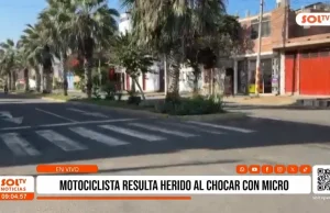 Trujillo: Motociclista quedó herido tras choque con micro en Víctor Larco