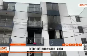Trujillo: Incendio consume departamento en edificio de la Derrama Magisterial