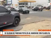 Trujillo: Hueco en avenida Mansiche genera riesgo y malestar entre conductores