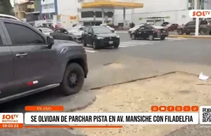 Trujillo: Hueco en avenida Mansiche genera riesgo y malestar entre conductores