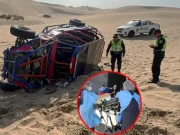 Accidente en Huacachina deja a turista extranjera con amputación de brazo tras vuelco de tubular