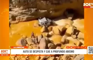 La Libertad: dos muertos tras caída de auto a un abismo de 400 metros en Otuzco