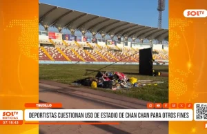 Trujillo: deportistas cuestionan uso de estadio Chan Chan para otros fines
