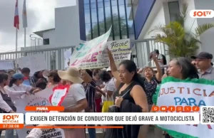 Piura: exigen detención de conductor que dejó grave a motociclista