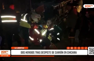 La Libertad: dos heridos tras despiste de camión en Chicama