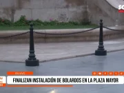 Trujillo: instalan bolardos para proteger monumento de Plaza de Armas