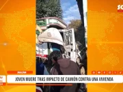 Julcán: joven muere tras impacto de camión contra una vivienda