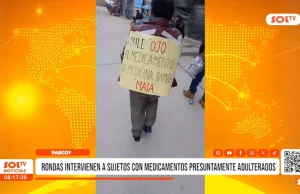 Rondas intervienen a dos hombres con medicamentos presuntamente adulterados