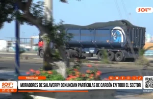Trujillo: moradores de Salaverry denuncian partículas de carbón en todo el sector