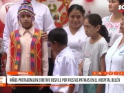 Trujillo: niños protagonizan emotivo desfile por Fiestas Patrias en el Hospital Belén