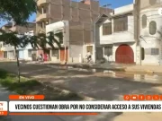 Trujillo: vecinos de Manuel Arévalo cuestionan obras por no considerar acceso a sus viviendas