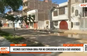 Trujillo: vecinos de Manuel Arévalo cuestionan obras por no considerar acceso a sus viviendas