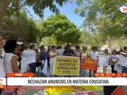 Piura: rechazan anuncios en materia educativa