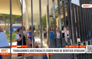 Piura: trabajadores asistenciales exigen pago de beneficio atrasado