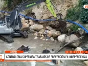 Áncash: Contraloría supervisa trabajos de prevención en Independencia