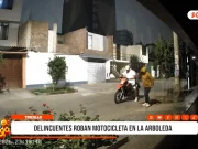 Trujillo: delincuentes roban motocicleta en la arboleda