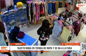 Trujillo: sujeto roba tienda de ropa y se da a la fuga