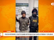 Tumbes: policía interviene a sujeto cuando intentaba dejar carta extorsiva y explosivo