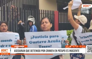 Lambayeque: familiares niegan que detenido esté ligado a crimen