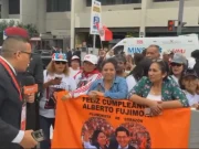 Lima: simpatizantes de Keiko Fujimori celebran su juramentación y recuerdan a Alberto Fujimori