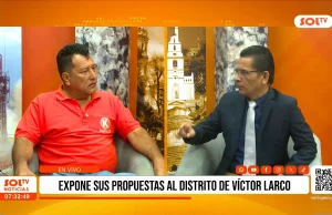 Jorge Campos: Expone sus propuestas al distrito de Víctor Larco
