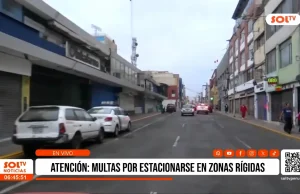 Trujillo: Multas por estacionarse en zonas rígidas