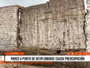 Pared de depósito del Segat amenaza con colapsar en el centro histórico de Trujillo
