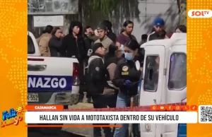 Cajamarca: hallan sin vida a mototaxista dentro de su vehículo