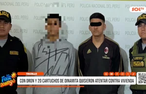 Trujillo: con dron y 20 cartuchos de dinamita quisieron atentar contra vivienda