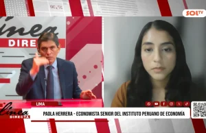 Economista senior del Instituto Peruano de Economía (IPE), Paola Herrera: “Hasta 8 millones de peruanos están en riesgo por lluvias intensas de El Niño. Se ha estado priorizando el gasto rígido en planilla en lugar de medidas para prevenir”