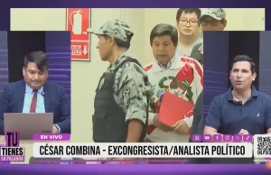 «Pedro Castillo está más libre en prisión que en Palacio; tiene cárcel dorada y hasta la amante lo visita»: César Combina, excongresista y analista político