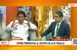 Carlos Reyes plantea 50 cámaras y más seguridad para Alto Trujillo