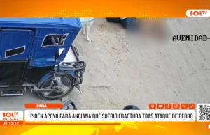 Piura: piden apoyo para anciana que sufrió fractura tras ataque de perro