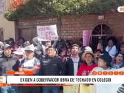 Áncash: exigen a gobernador obra de techado en colegio