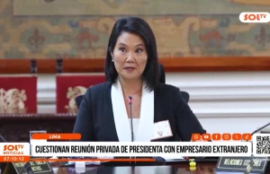 Lima: cuestionan reunión privada de presidenta con empresario extranjero