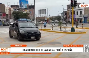 Trujillo: reabren cruce de avenidas Perú y España