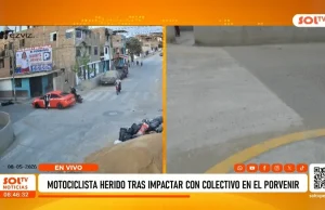 Trujillo: Motociclista resulta herido tras impactar con colectivo en El Porvenir