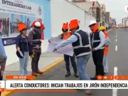 Inician trabajos en jirón Independencia de Trujillo y cierran cuatro cuadras