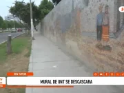 Mural de la UNT presenta deterioro y preocupa por posible impacto del fenómeno El Niño