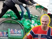 Ecuador: Incautan más de 300 ladrillos de cocaína con rostro de Haaland estampado